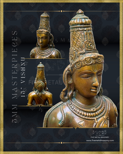 Vishnu Panchaloha Bronze Icon - 15"-  Masterpieces Collection