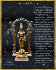 Vishnu Panchaloha Bronze Icon - 15"-  Masterpieces Collection