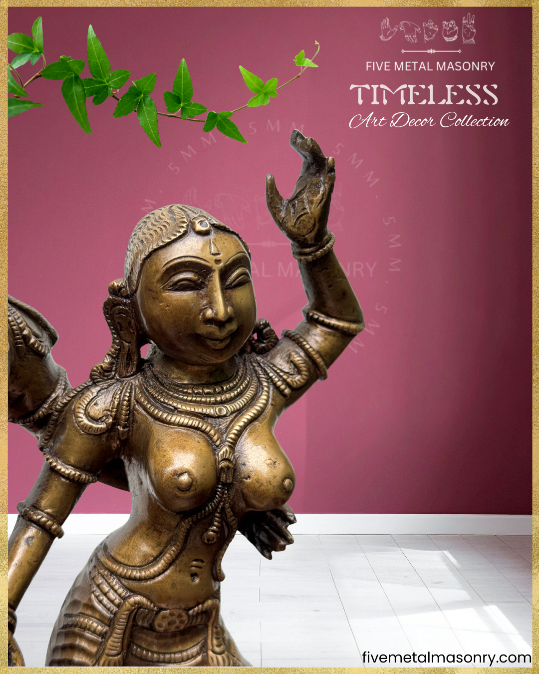 Radha-Krishna Panchaloha Bronze Icon - 10"- Timeless Collection