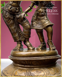 Radha-Krishna Panchaloha Bronze Icon - 10"- Timeless Collection