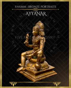 Ayyanar Panchaloha Bronze Icon - 4"