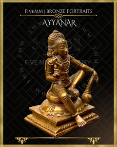 Ayyanar Panchaloha Bronze Icon - 4"