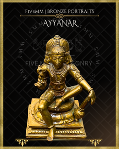 Ayyanar Panchaloha Bronze Icon - 4"