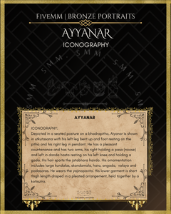 Ayyanar Panchaloha Bronze Icon - 4"