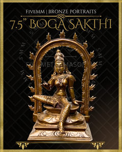 Boga Shakti Panchaloha Bronze Icon - 7.5" with arch