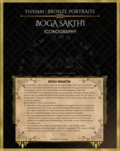 Boga Shakti Panchaloha Bronze Icon - 7.5" with arch