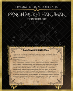 Panchmukhi Hanuman Panchaloha Bronze Icon - 7"