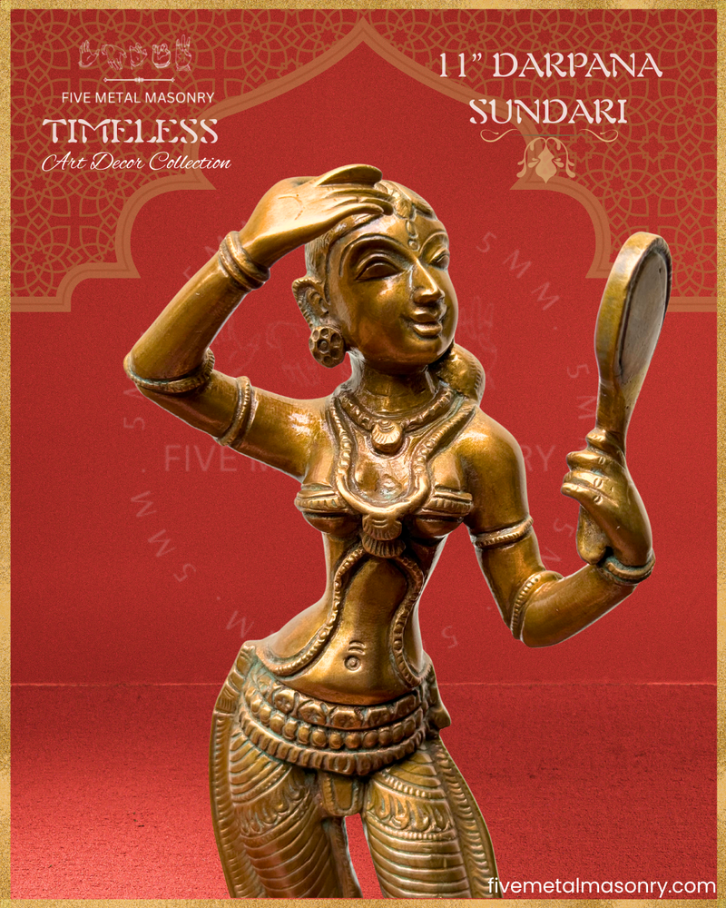 Darpana Sundari  Panchaloha Bronze Icon - 11"- Timeless Collection