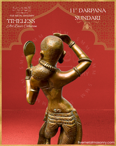 Darpana Sundari  Panchaloha Bronze Icon - 11"- Timeless Collection