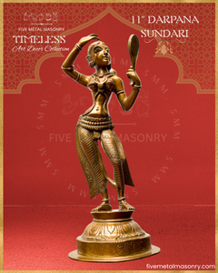 Darpana Sundari  Panchaloha Bronze Icon - 11"- Timeless Collection