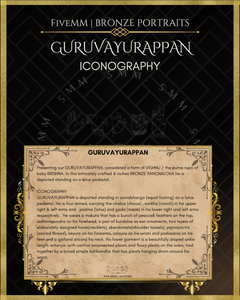 Guruvayurappan Panchaloha Bronze Icon - 7"