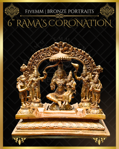 Rama Pattabishekam (Coronation) Panchaloha Bronze IconSet - 6"