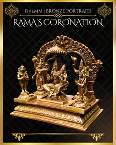 Rama Pattabishekam (Coronation) Panchaloha Bronze IconSet - 6"