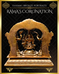 Rama Pattabishekam (Coronation) Panchaloha Bronze IconSet - 6"
