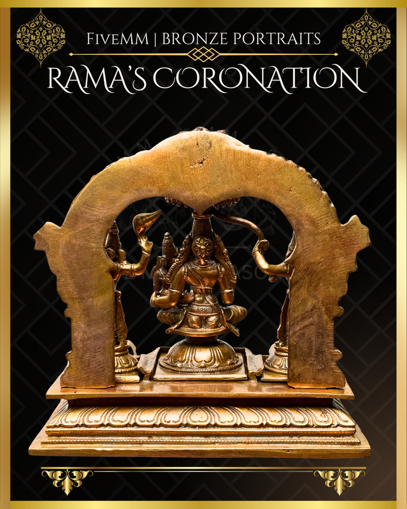 Rama Pattabishekam (Coronation) Panchaloha Bronze IconSet - 6"