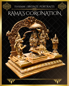 Rama Pattabishekam (Coronation) Panchaloha Bronze IconSet - 6"