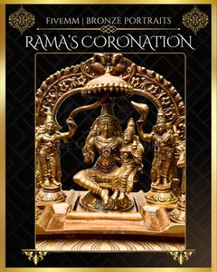 Rama Pattabishekam (Coronation) Panchaloha Bronze IconSet - 6"