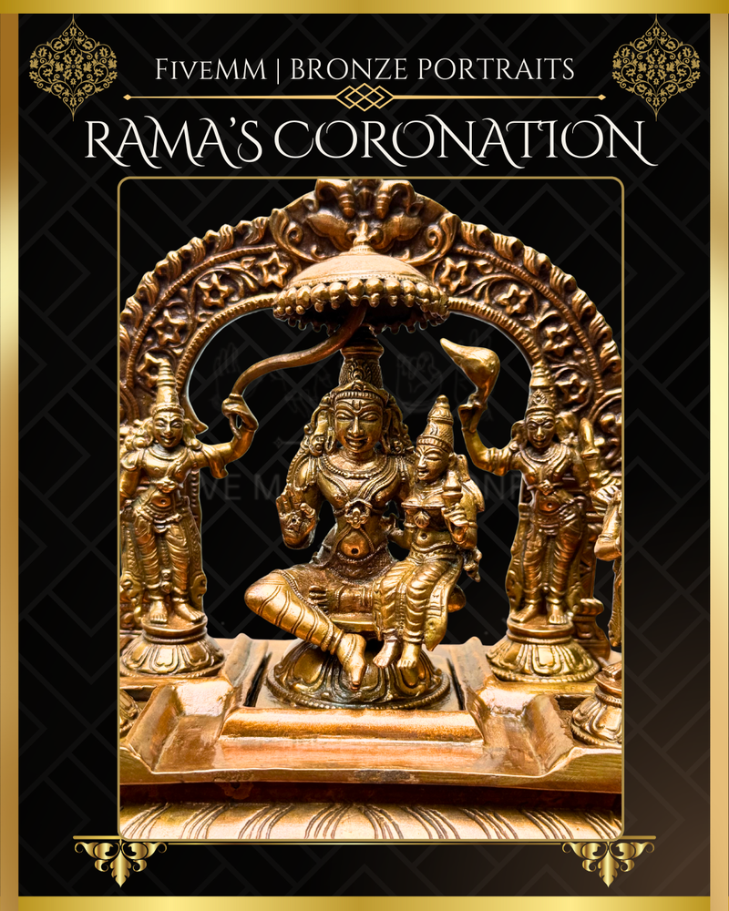 Rama Pattabishekam (Coronation) Panchaloha Bronze IconSet - 6"