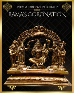 Rama Pattabishekam (Coronation) Panchaloha Bronze IconSet - 6"