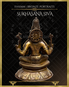 Sukhasana Shiva Panchaloha Bronze Icon - 5.5"