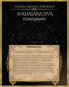 Sukhasana Shiva Panchaloha Bronze Icon - 5.5"