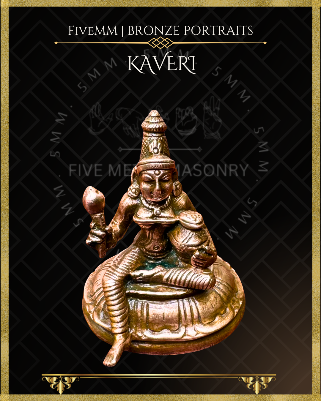 Kaveri Panchaloha Bronze Icon - 2.5"