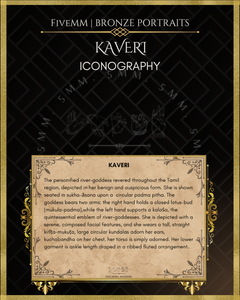 Kaveri Panchaloha Bronze Icon - 2.5"