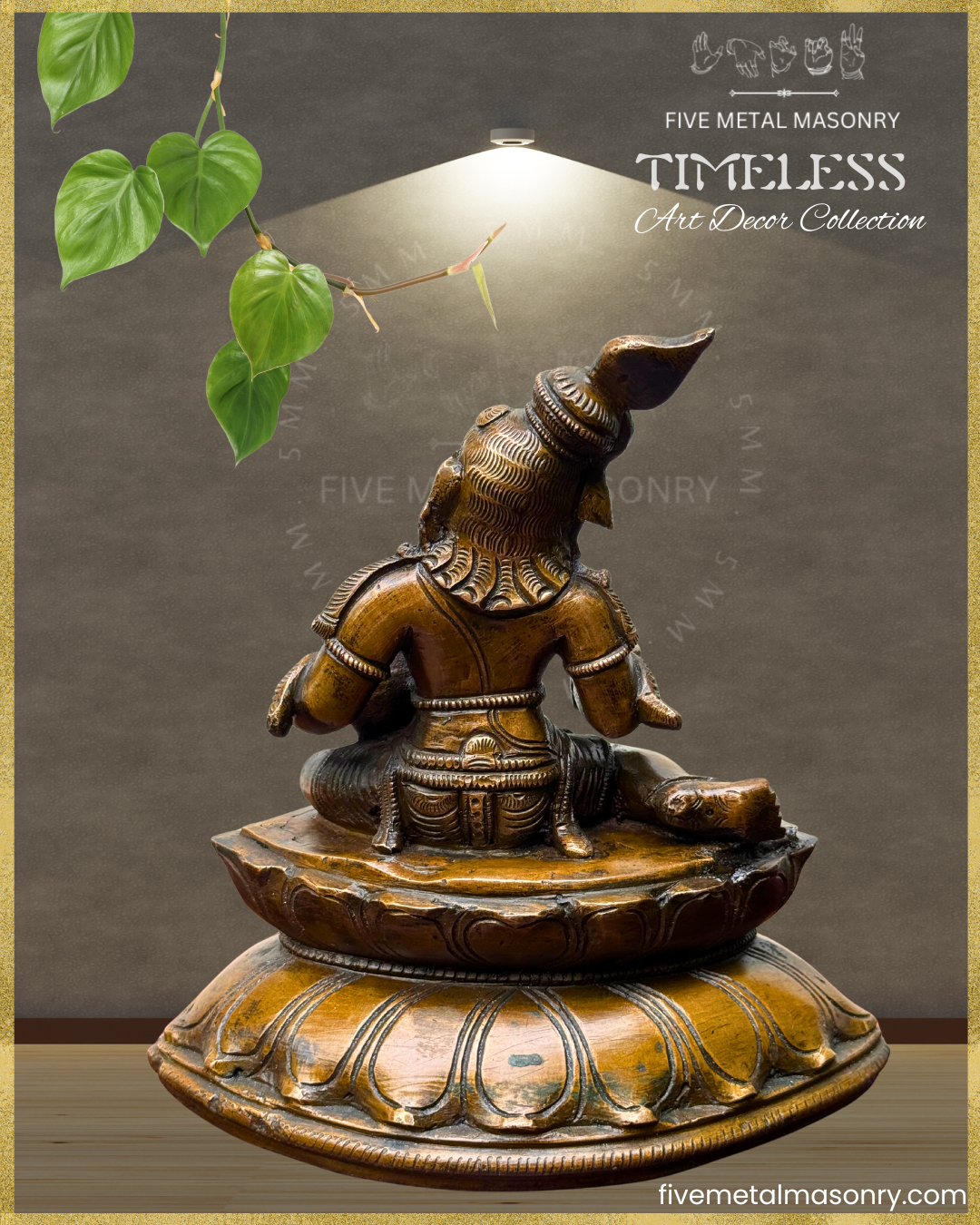 Krishna with Butter Panchaloha Bronze Icon - 7.5"- Timeless Collection