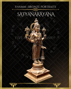Satyanarayana Panchaloha Bronze Icon - 8"