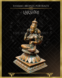 Lakshmi Panchaloha Bronze Icon - 5"
