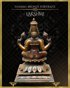 Lakshmi Panchaloha Bronze Icon - 5"