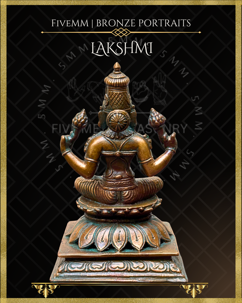 Lakshmi Panchaloha Bronze Icon - 5"