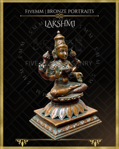 Lakshmi Panchaloha Bronze Icon - 5"
