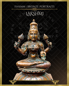 Lakshmi Panchaloha Bronze Icon - 5"