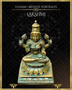 Lakshmi Panchaloha Bronze Icon - 5"