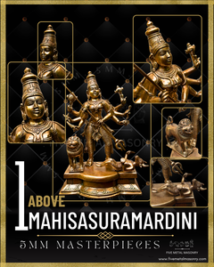 Mahisasuramardini Panchaloha Bronze Icon - 12"-  Masterpieces Collection