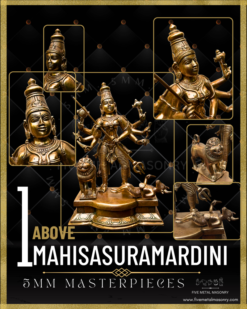 Mahisasuramardini Panchaloha Bronze Icon - 12"-  Masterpieces Collection