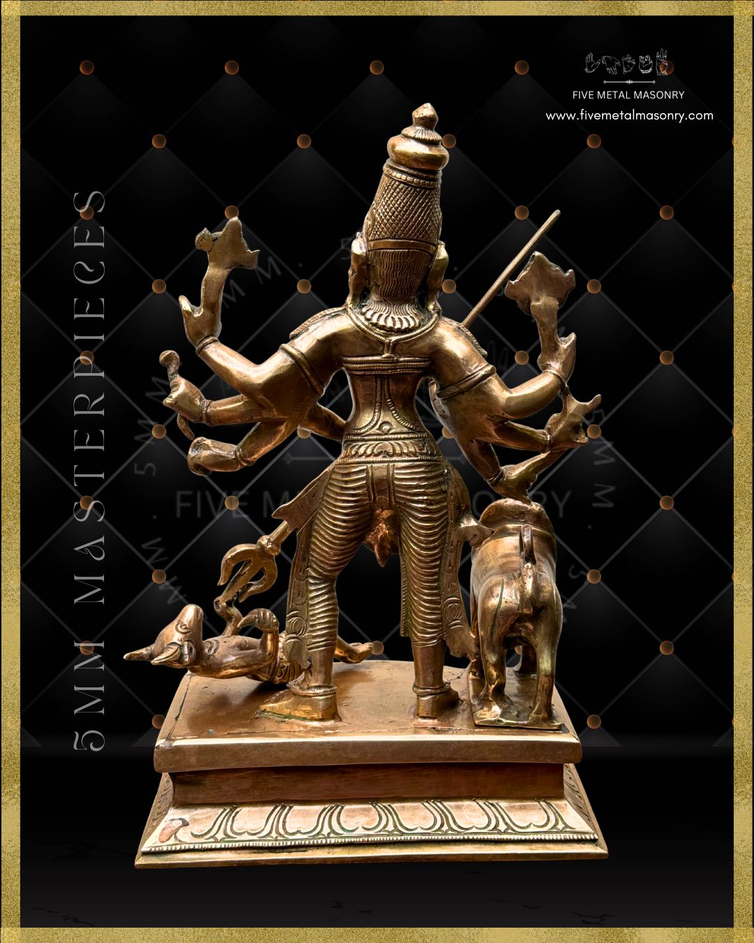 Mahisasuramardini Panchaloha Bronze Icon - 12"-  Masterpieces Collection