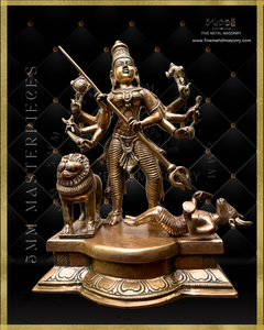 Mahisasuramardini Panchaloha Bronze Icon - 12"-  Masterpieces Collection