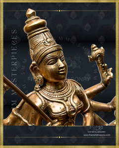 Mahisasuramardini Panchaloha Bronze Icon - 12"-  Masterpieces Collection