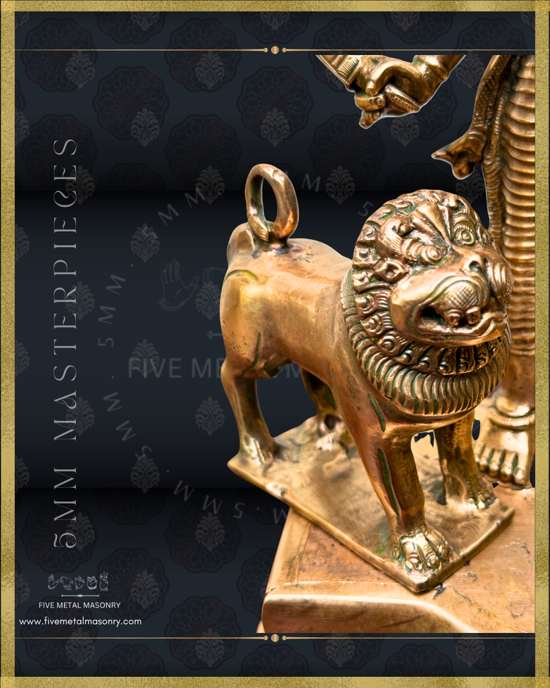 Mahisasuramardini Panchaloha Bronze Icon - 12"-  Masterpieces Collection
