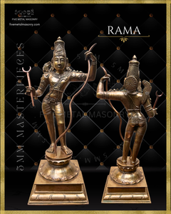 Ram Darbar Panchaloha Bronze Icon Set - 13.5"-  Masterpieces Collection