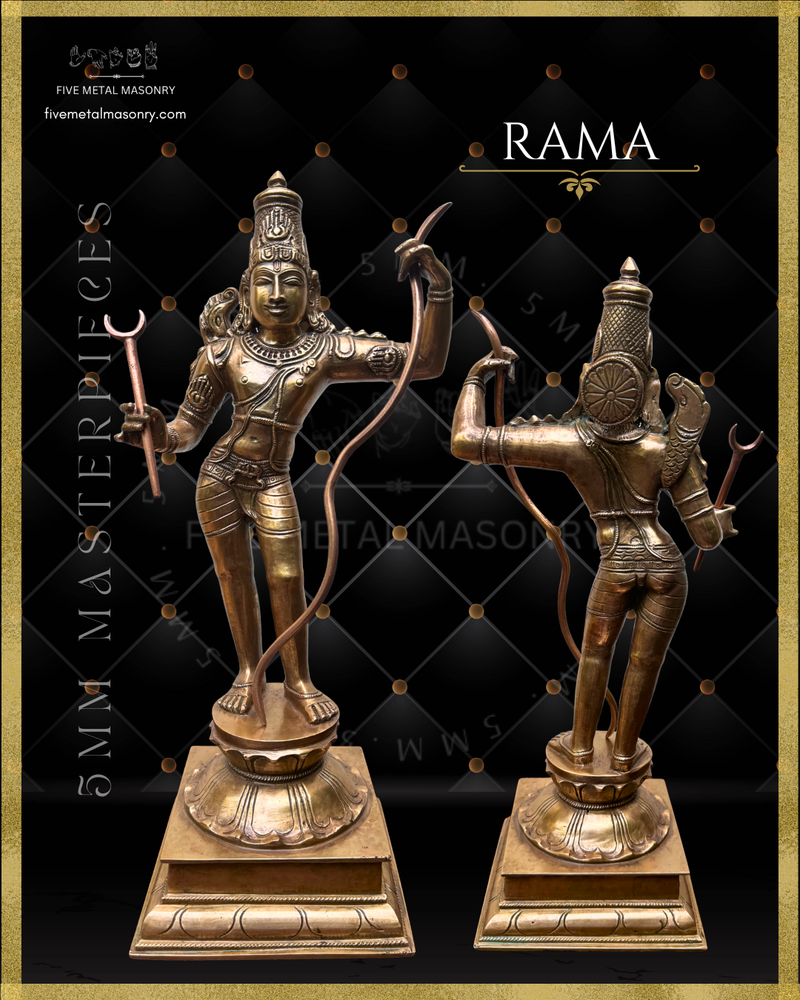 Ram Darbar Panchaloha Bronze Icon Set - 13.5"-  Masterpieces Collection