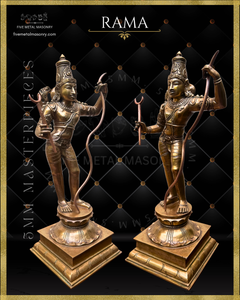Ram Darbar Panchaloha Bronze Icon Set - 13.5"-  Masterpieces Collection