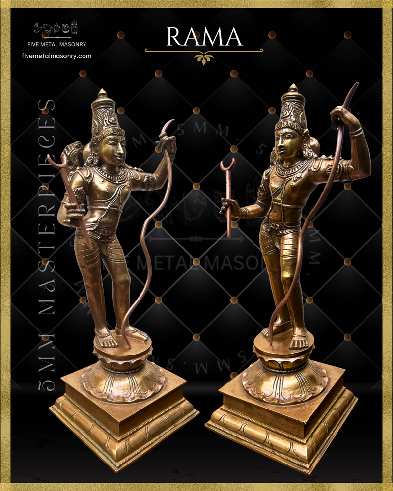 Ram Darbar Panchaloha Bronze Icon Set - 13.5"-  Masterpieces Collection