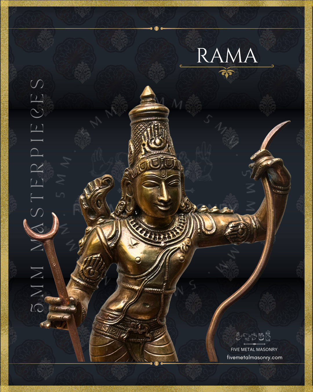 Ram Darbar Panchaloha Bronze Icon Set - 13.5"-  Masterpieces Collection