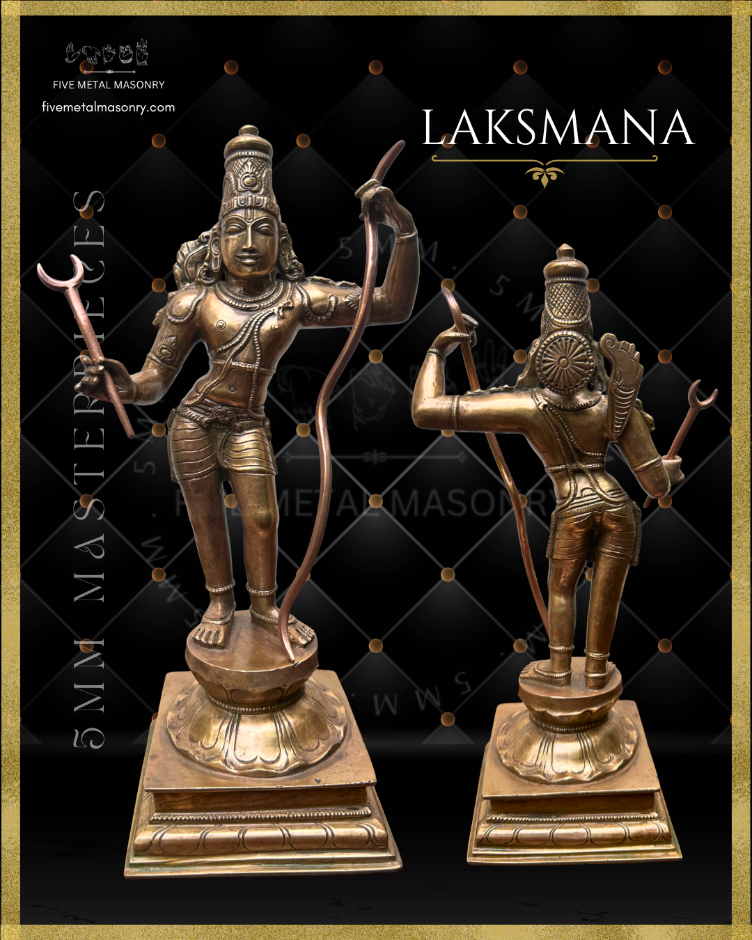Ram Darbar Panchaloha Bronze Icon Set - 13.5"-  Masterpieces Collection