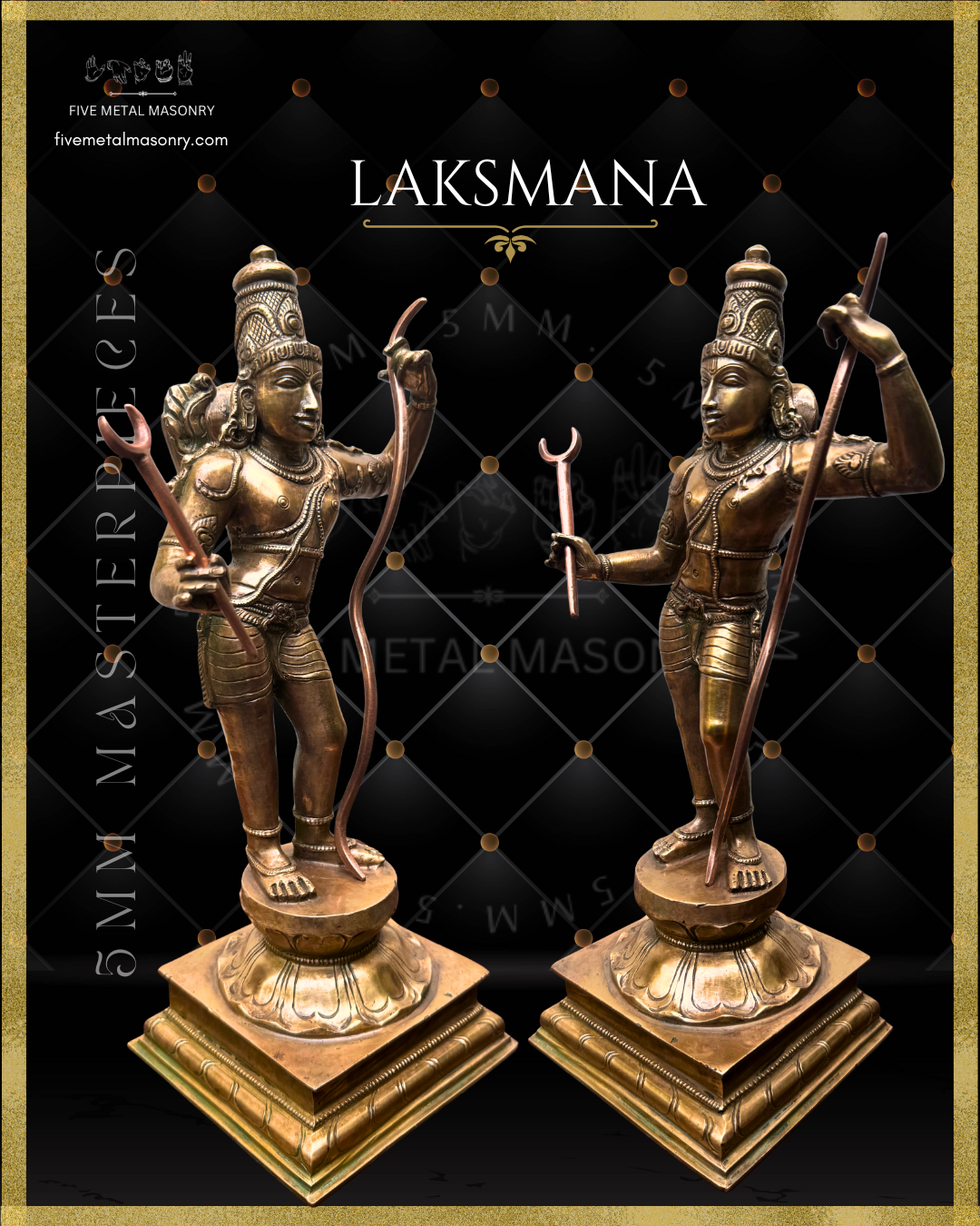 Ram Darbar Panchaloha Bronze Icon Set - 13.5"-  Masterpieces Collection