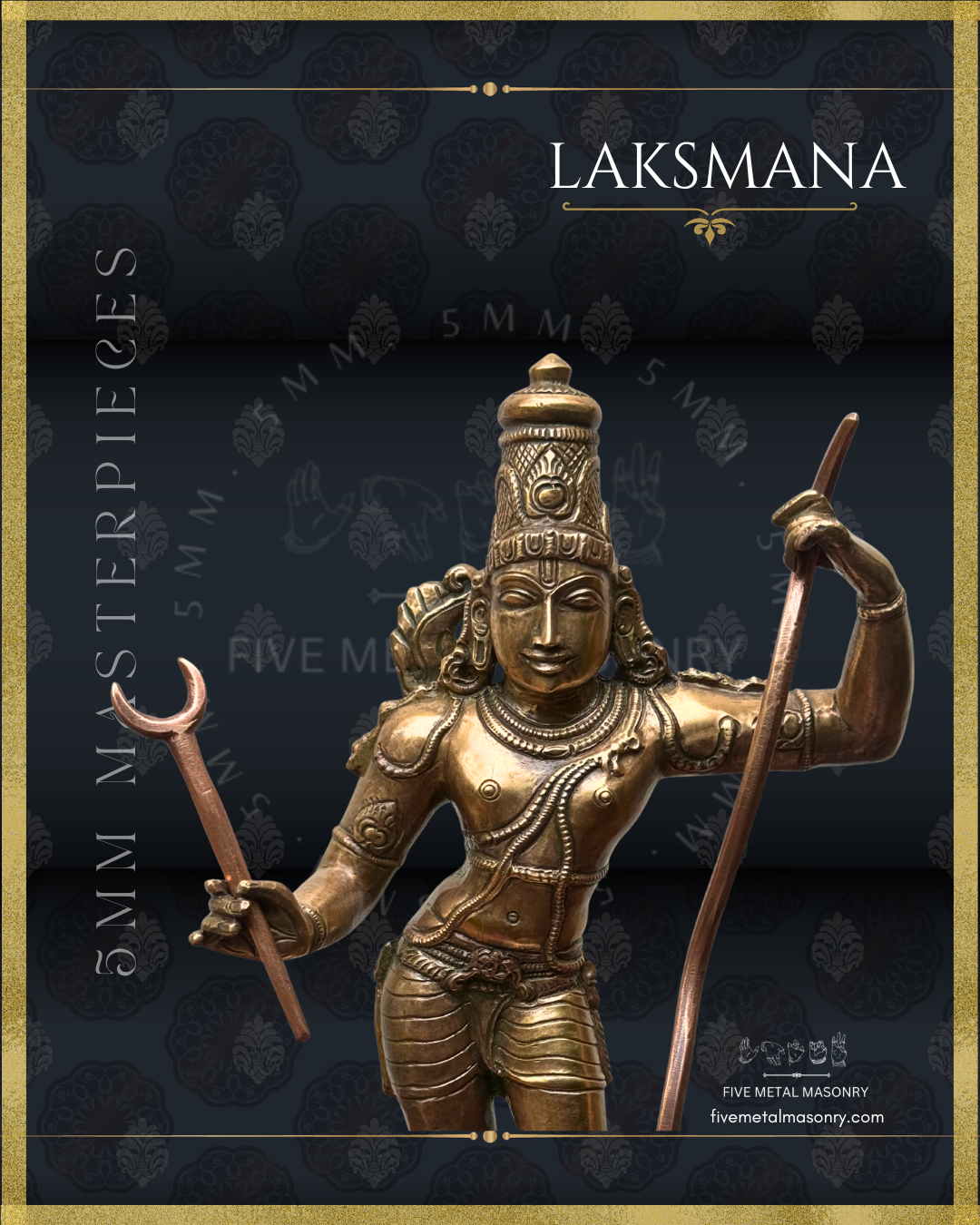 Ram Darbar Panchaloha Bronze Icon Set - 13.5"-  Masterpieces Collection