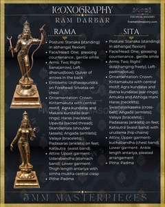 Ram Darbar Panchaloha Bronze Icon Set - 13.5"-  Masterpieces Collection